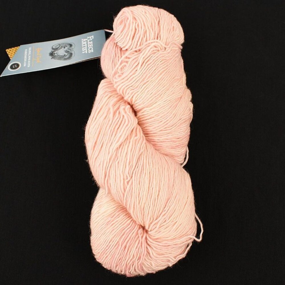 Fleece Artist Merino Slim Yarn 100% Superwash Merino Hand-Dyed Shell Pink